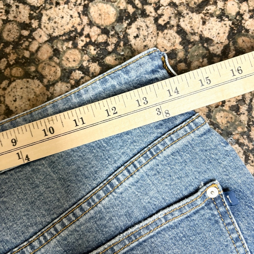 Pilcro Anthropologie The Vintage Straight Jeans Blue Denim Size 27 - Picture 3 of 6